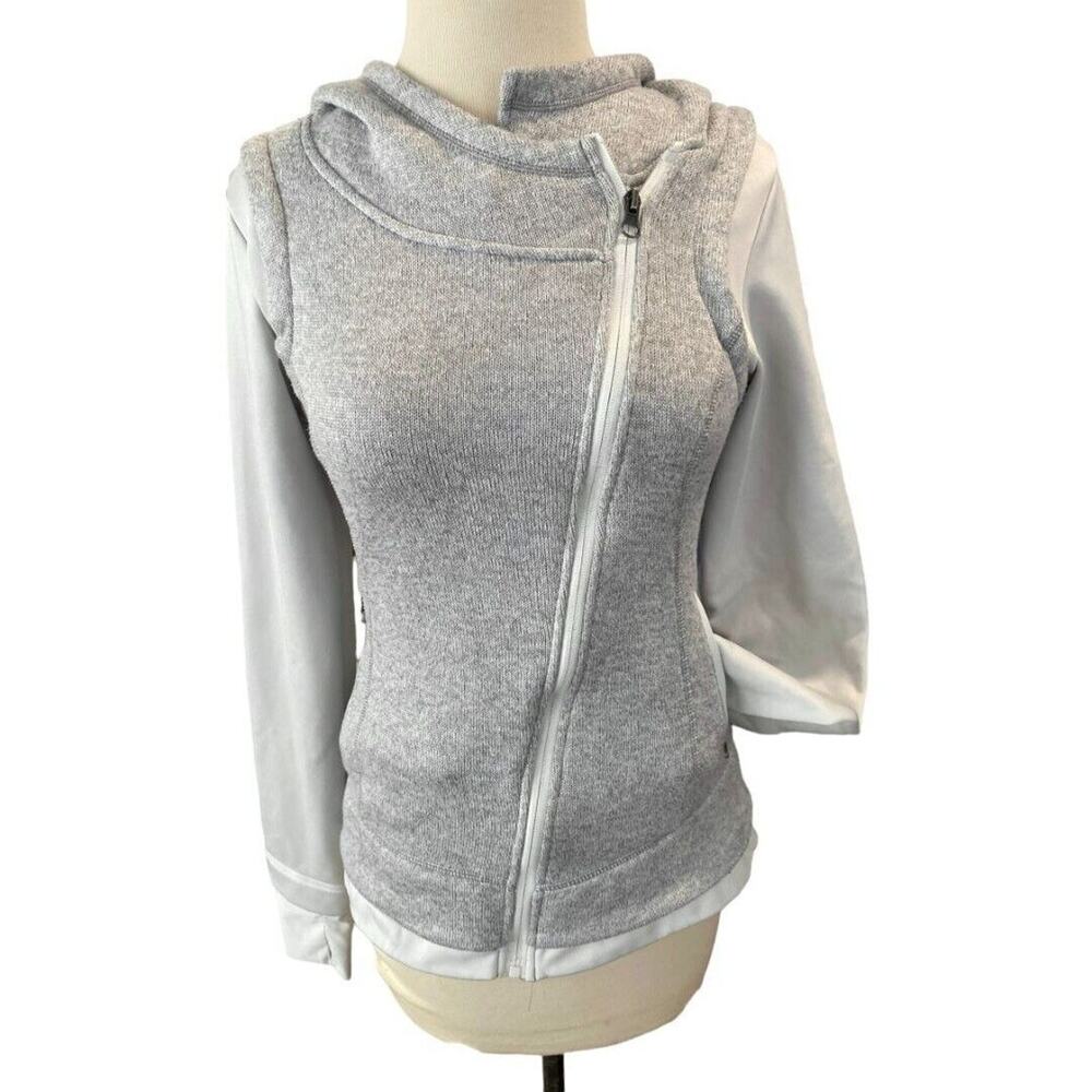 Small Mondetta Angle Zip Hoodie Thumb Holes